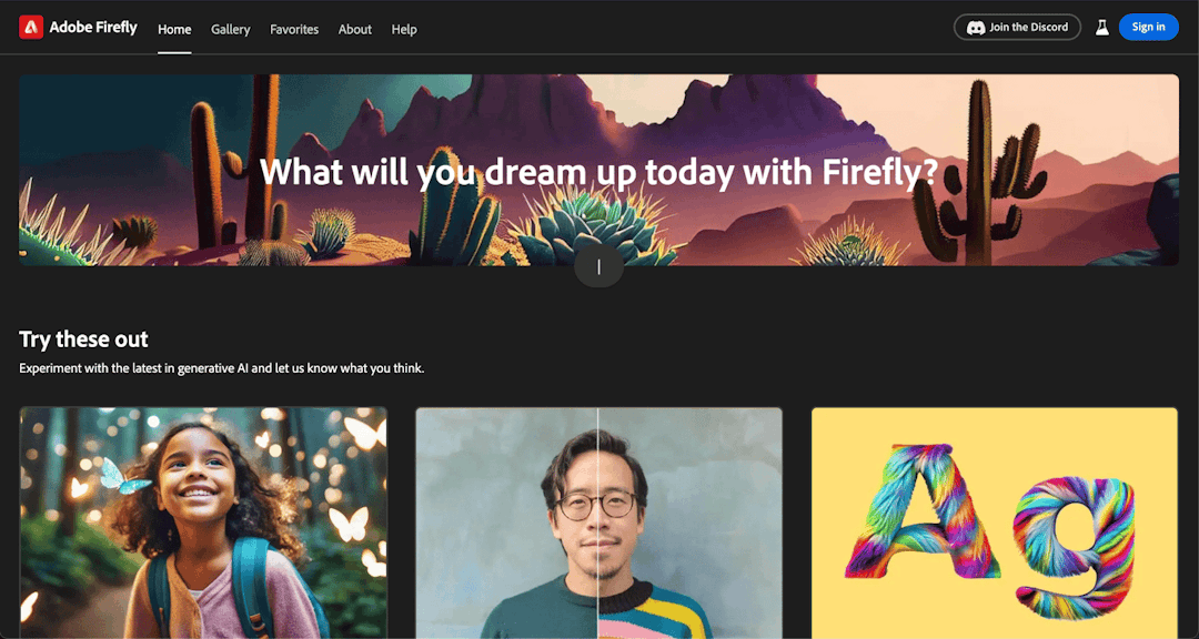 Adobe Firefly screenshot