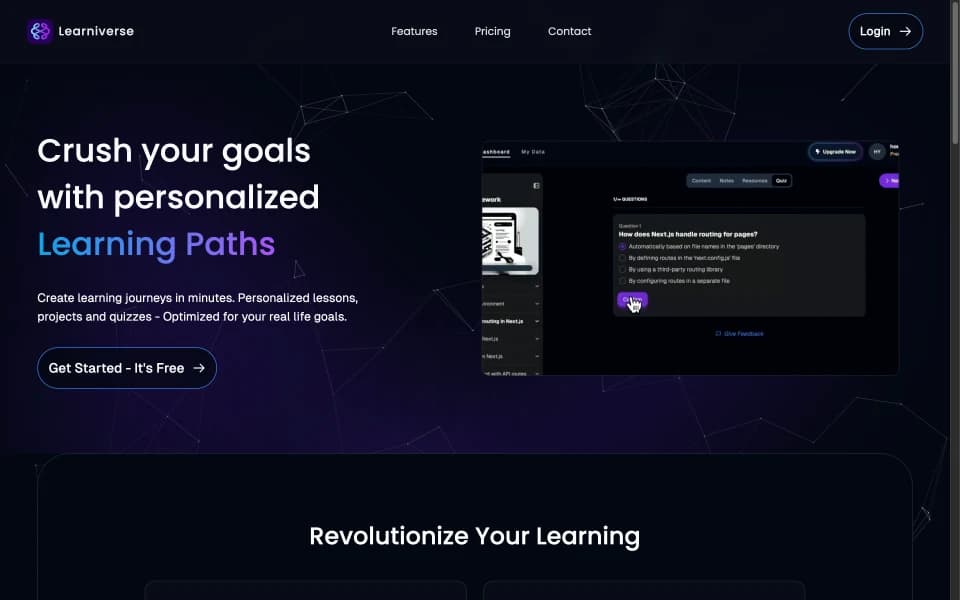 Learniverse screenshot