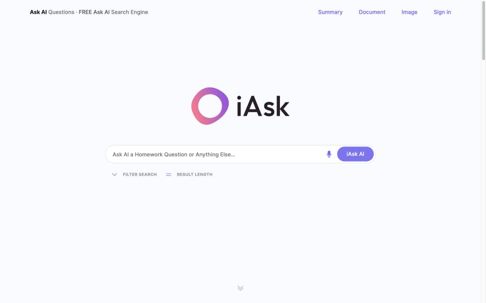 iAsk screenshot