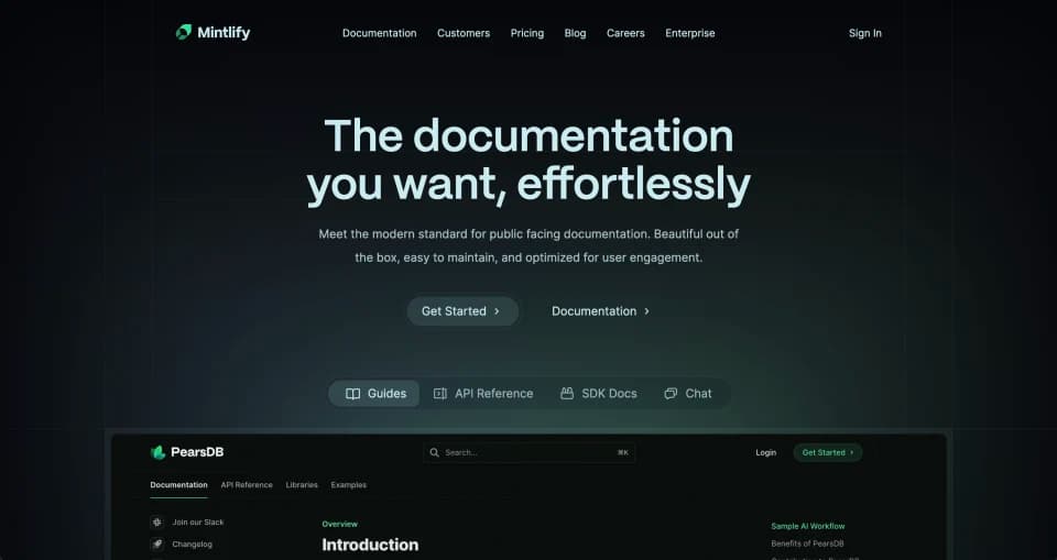 Mintlify screenshot