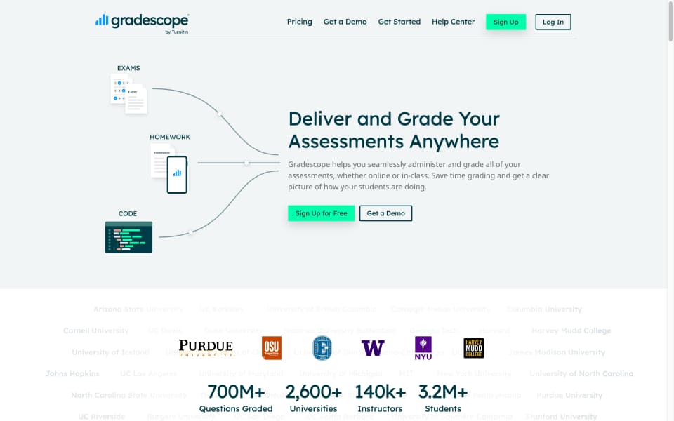 Gradescope screenshot