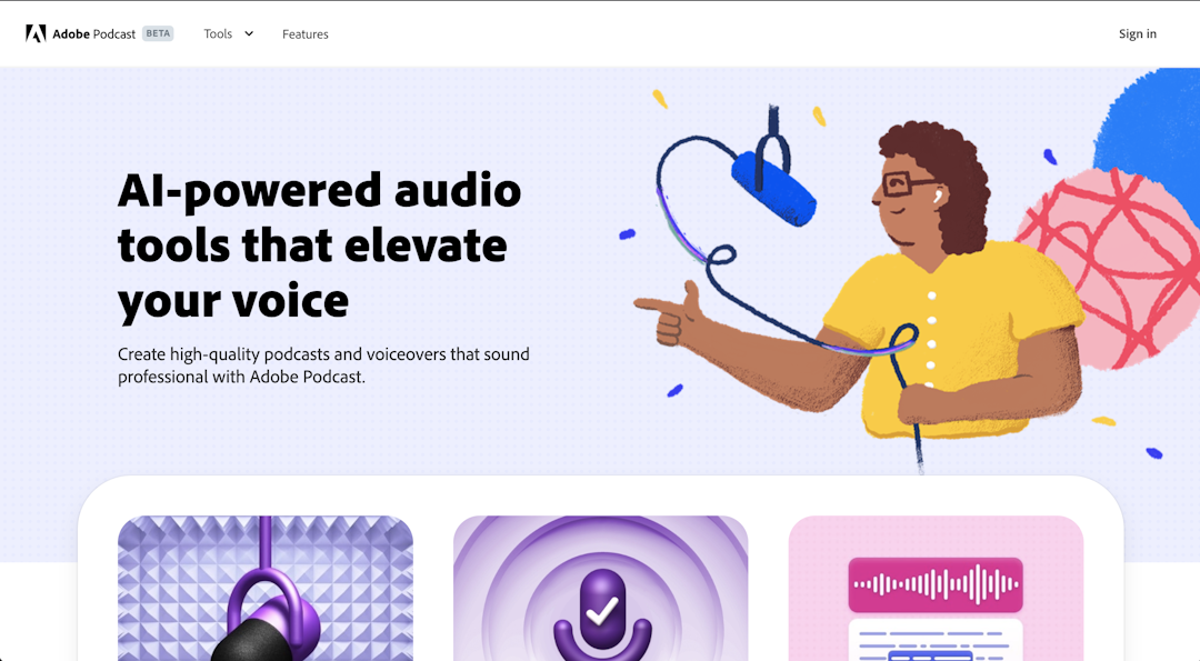 Adobe Audio Enhancer screenshot